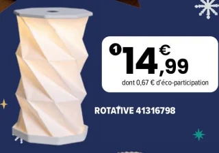 Veilleuse lampe rotative