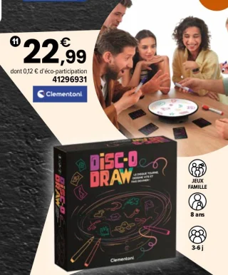 Jeu de société Disc-O Draw Clementoni