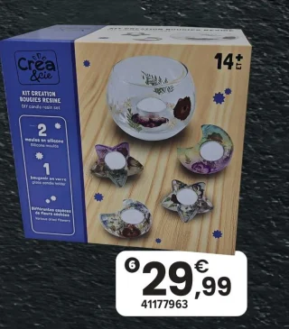 Crea & Cie Kit Création Bougies Résine