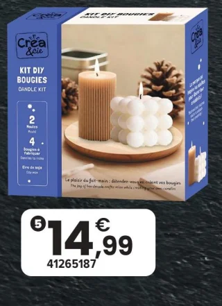 Crea & Cie Kit DIY Bougies