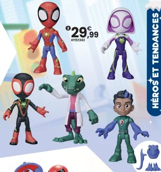 Pack 5 figurines Dino Spidey Marvel