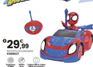 Voiture radiocommandée Spidey Crawler Marvel