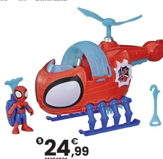 Hélico de l'équipe Spidey Marvel