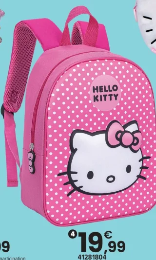 Sac à dos 3D Hello Kitty
