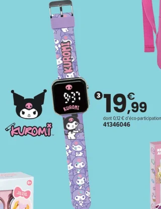 Montre LED tracking Kuromi