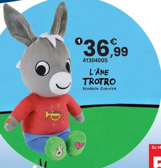 Peluche comptines L'âne Trotro
