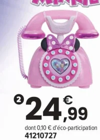 Téléphone rotatif appelle-moi Minnie Disney Junior