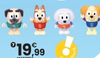 Pack de 4 figurines de Bingo et ses amis au parc aquatique Bluey