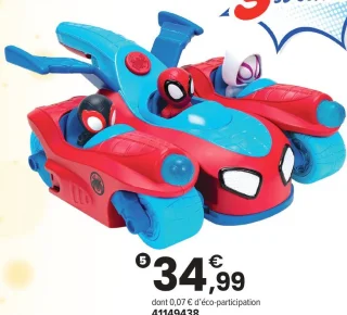 Spidey et ses amis extraordinaires Véhicule 3-en-1 : L'équipe Spidey