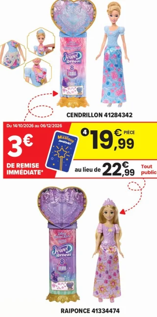 Poupée Jewel Reveal Disney Princess