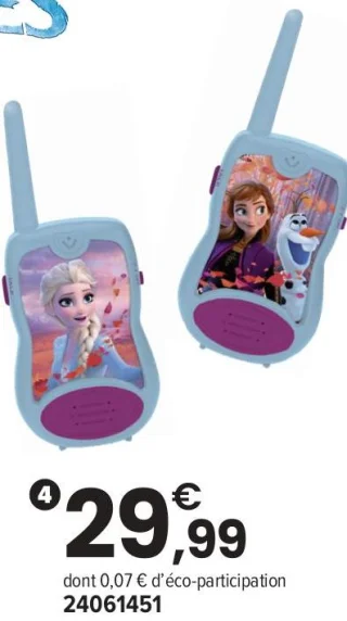 Talkies-walkies Disney La Reine des Neiges 2