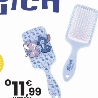 Brosse à cheveux rectangulaire Disney Stitch