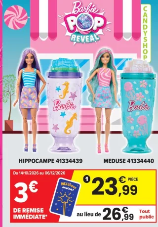 Poupée Pop Reveal Océan Barbie