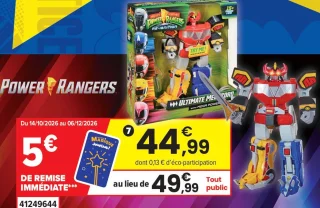 Figurine Power Rangers Mégazord 30 cm