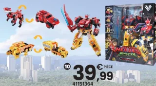 Mega Robot 6 en 1 combinable Dinoster