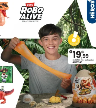 Robo Alive Dino Fossil Find Amber Adventure Zuru