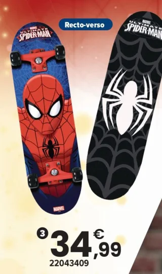 Marvel Spider-Man Skateboard 28 pouces