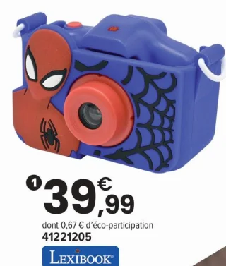 Appareil photo pour enfant Lexibook Spider-Man