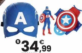 Pack bouclier d'attaque Captain America