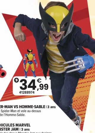 X-Men Wolverine pack masque et figurine Marvel