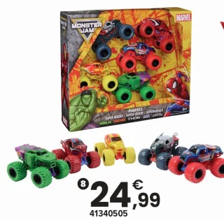 Pack de 5 véhicules Marvel Die-Cast Monster Jam