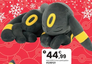 Peluche Noctali endormi Pokémon