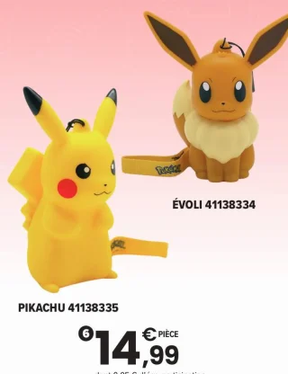 Figurine lumineuse Pikachu / Évoli Pokémon