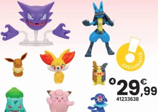 Battle pack multi-figurines 8 pièces Pokémon