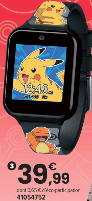Montre enfant interactive Pokémon
