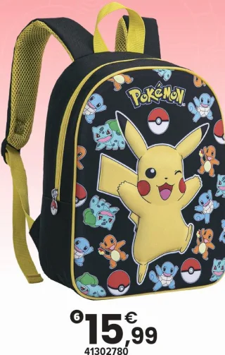 Sac à dos Pokémon Pikachu