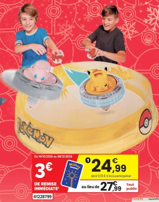 Coffret arène pour combat de toupies Pokémon