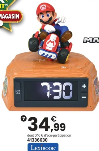Réveil digital Mario Kart Lexibook