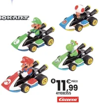 Véhicule Mario Kart Pull & Speed Carrera