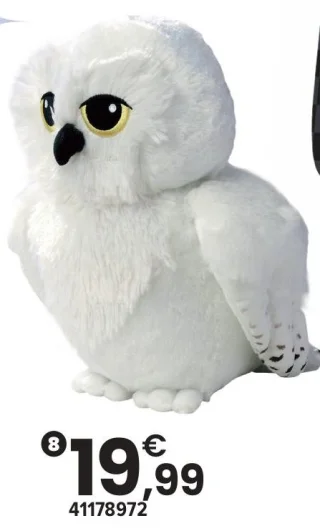 Peluche Hedwige Harry Potter