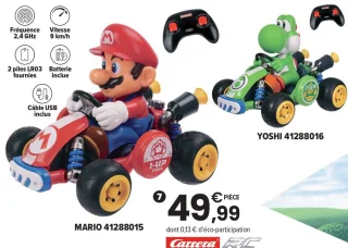 Véhicule radiocommandé Mario Kart Carrera RC
