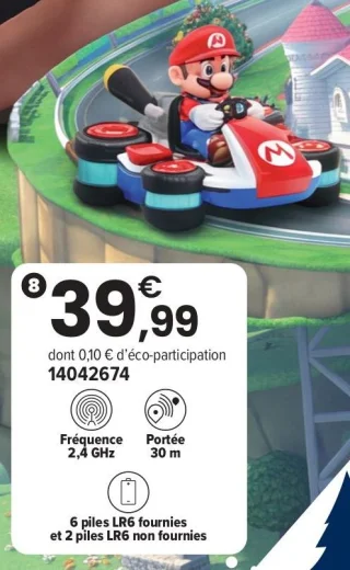 Mario auto de course RC Antigravité