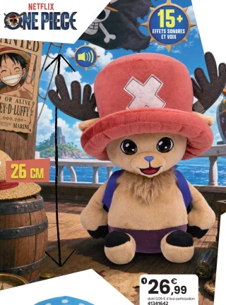 Peluche parlante Chopper 26 cm One Piece