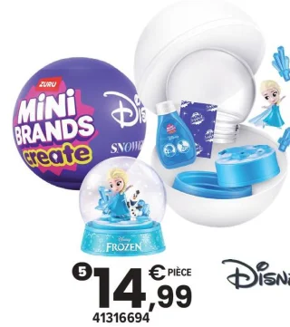 Capsule Mini Brands Snow Globes Disney Zuru