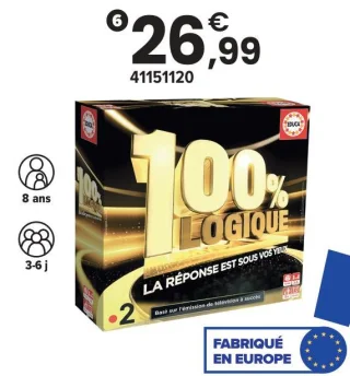 Jeu de société 100% Logique