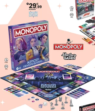 Jeu de société Monopoly K-Pop Demon Hunters