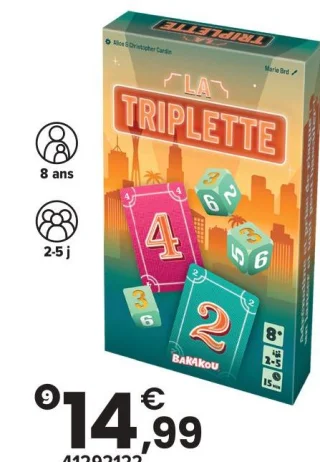Jeu de cartes La Triplette
