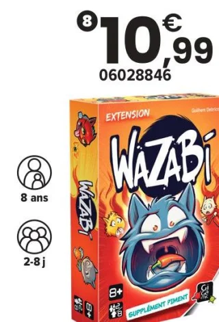 Jeu de dés Wazabi Extension supplément piment
