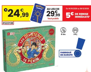 Jeu de société Les Mystères de Pékin - Version originale Lansay
