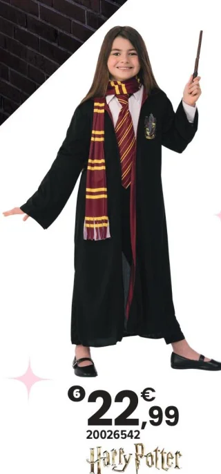 Cape de sorcier + accessoires Harry Potter 7-10 ans Rubies