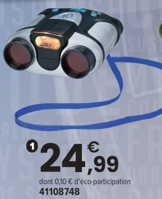 Jumelles d'espion avec lumière Mission Top Secrète