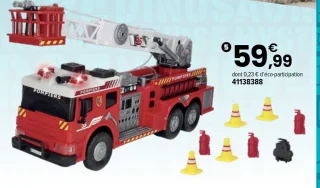 Grand camion de pompiers Team City