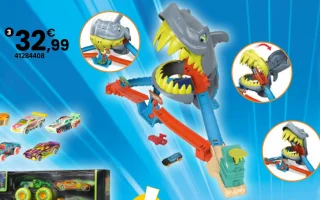 Coffret Hot Wheels City L'attaque du requin