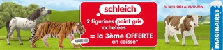 2 figurines Schleich point gris achetées = la 3ème offerte