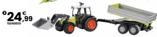 Tracteur Claas Nectis avec remorque basculante Bruder