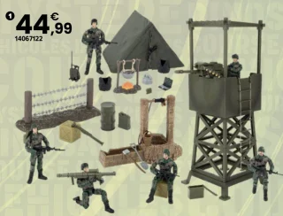 Coffret militaire avec tour